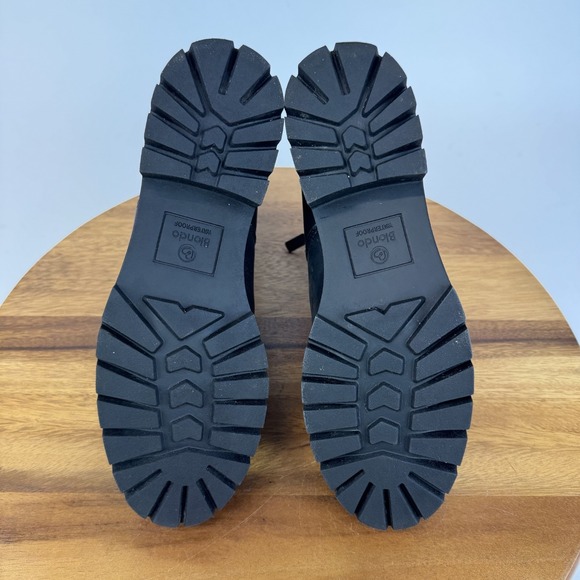 Womens Blondo Damaris Black Leather Waterproof Casual‎ Ankle Boots Size 8 M GUC - Picture 7 of 8